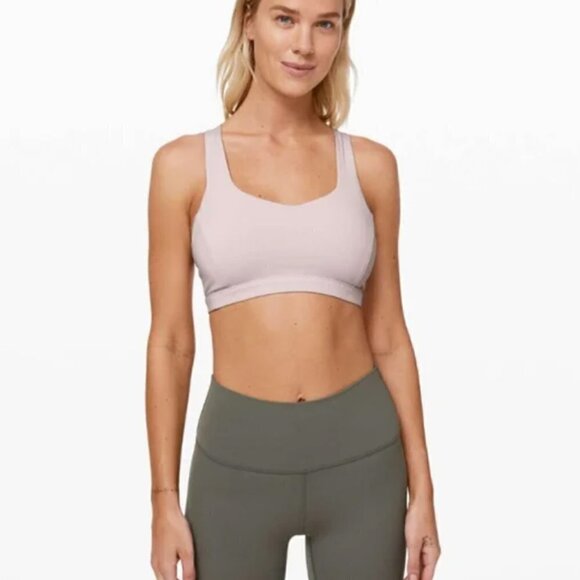 Lululemon Free to Be Serene Sports Bra Pink Bliss 6 - Picture 2 of 5